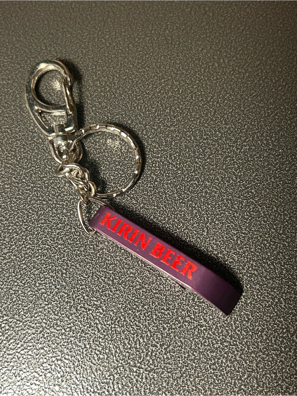 Kirin Beer Purple Keychain and Bottle Opener